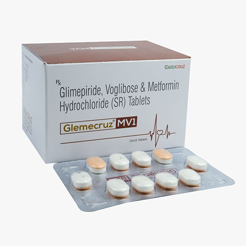 Glimepiride, Voglibose & Metformin Hydrochloride (SR) Tablets